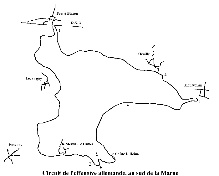 Itini�raire de la marche du 11/9/99